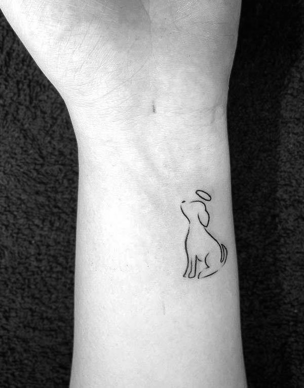 Simple Dog Tattoos 50 Dog Tattoo Ideas Tattoofanblog