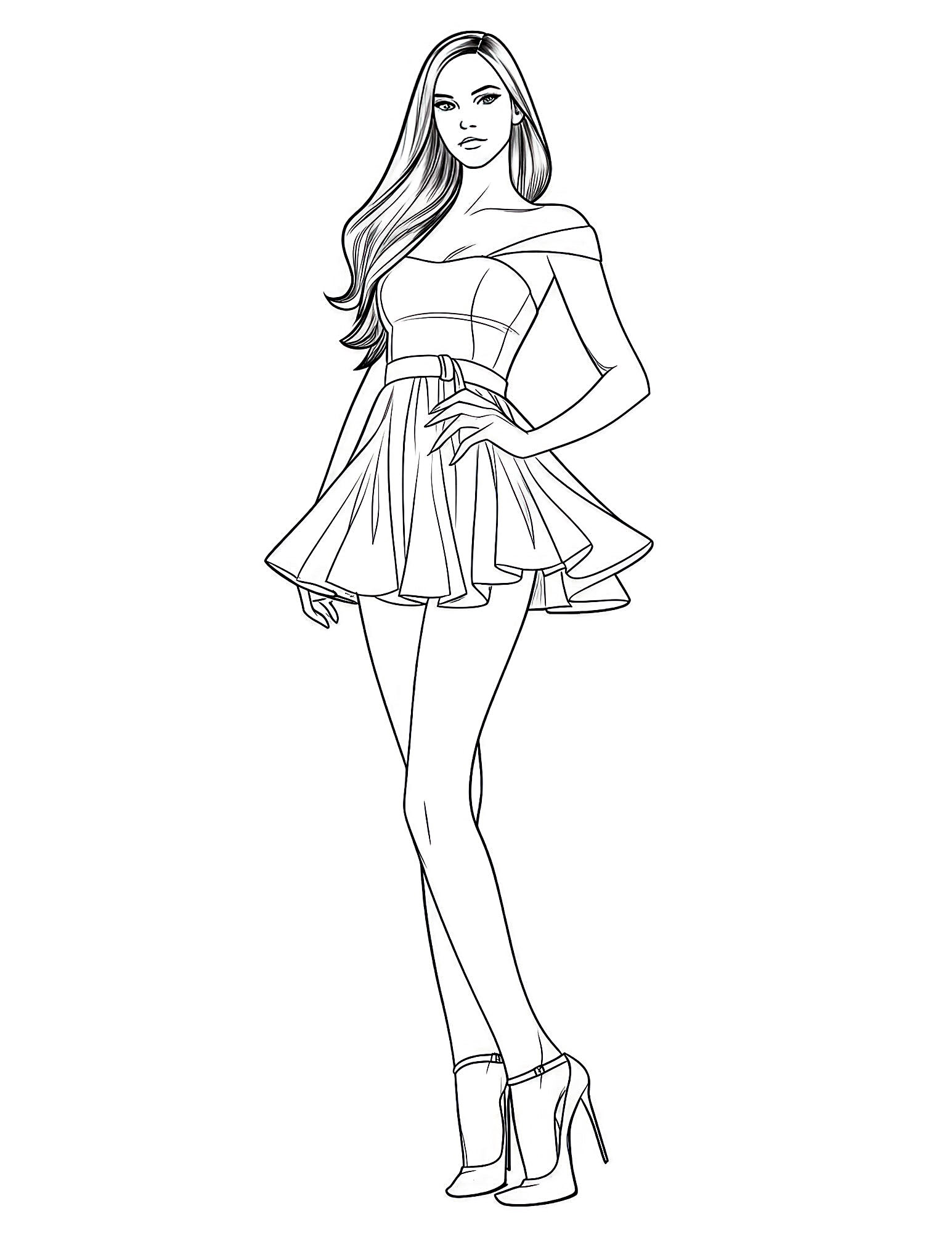 Fashion Dress Shopping Coloring Pages, 10 PDF Coloring Pages, Kids Coloring  Pages, Adult Coloring Pages, Adult Coloring, Coloring Books 