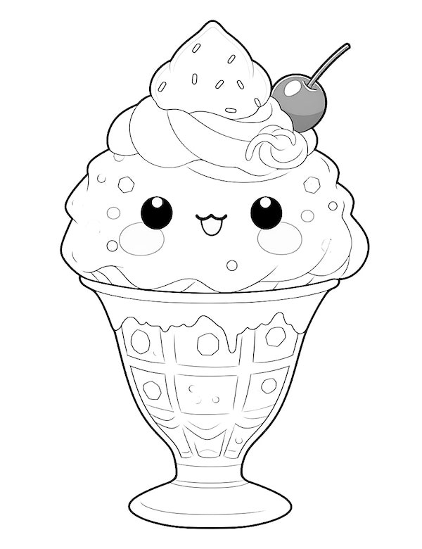 Super adorable cherry ice cream
