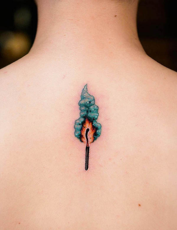 Flame tattoo | Flame tattoos, Fire tattoo, Tattoos