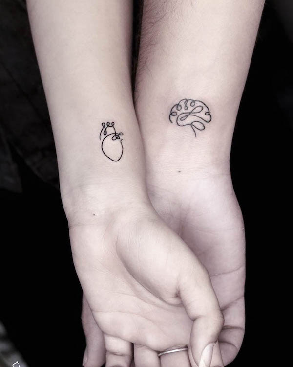 Couple tattoos ideas that are not too cheesy | Circletattoos.com-kimdongho.edu.vn