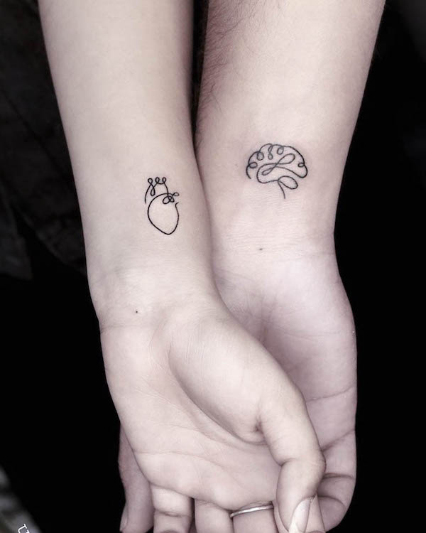 35 Perfect Couple Tattoo Design Ideas | Couples tattoo designs, Matching  couple tattoos, Couple tattoos unique