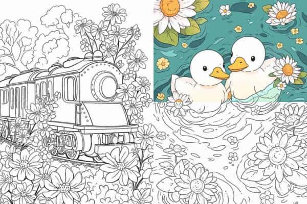 spring coloring pages
