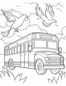 35 Unique School Bus Coloring Pages [Free Printable] - Our Mindful Life