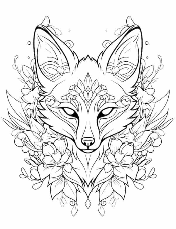 Floral fox