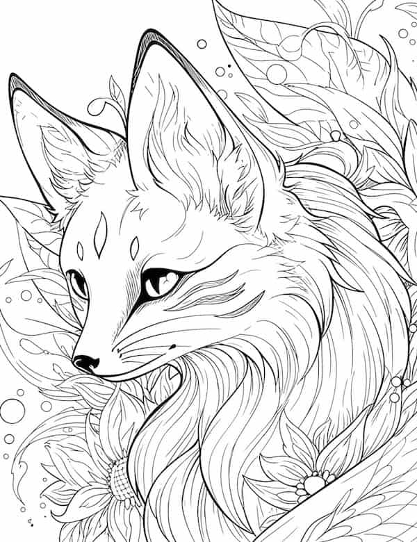 Mysterious magical fox
