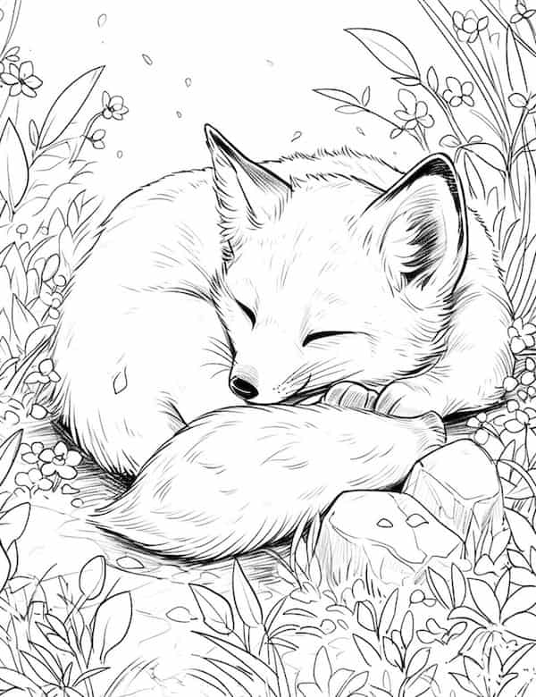 The napping fox
