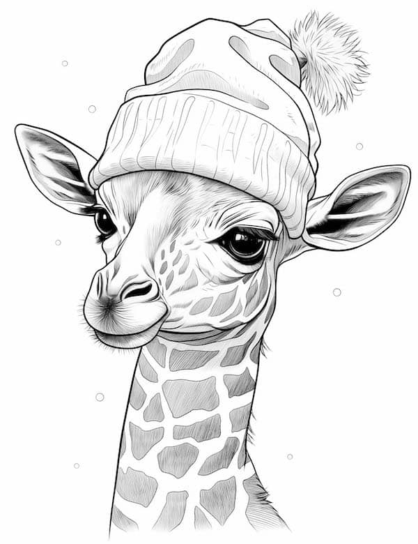 Christmas giraffe