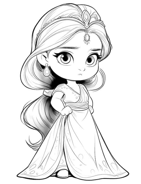 Cute baby Princess Jasmine