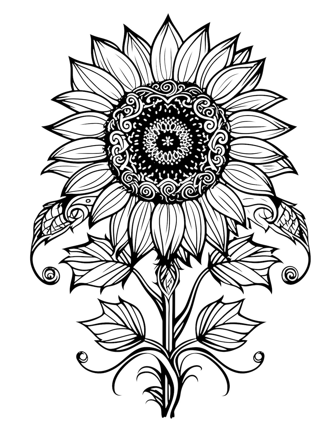 47 Sunflower Coloring Pages Free Printable Our Mindful Life