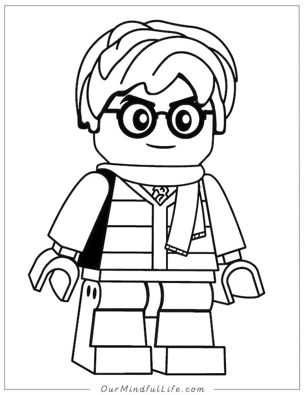 Harry Potter Lego coloring page