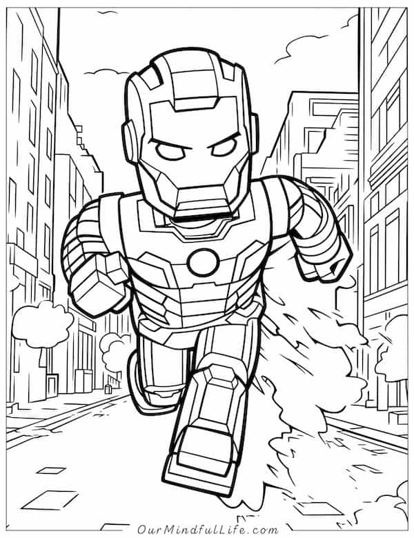 Ironman Lego coloring page_2