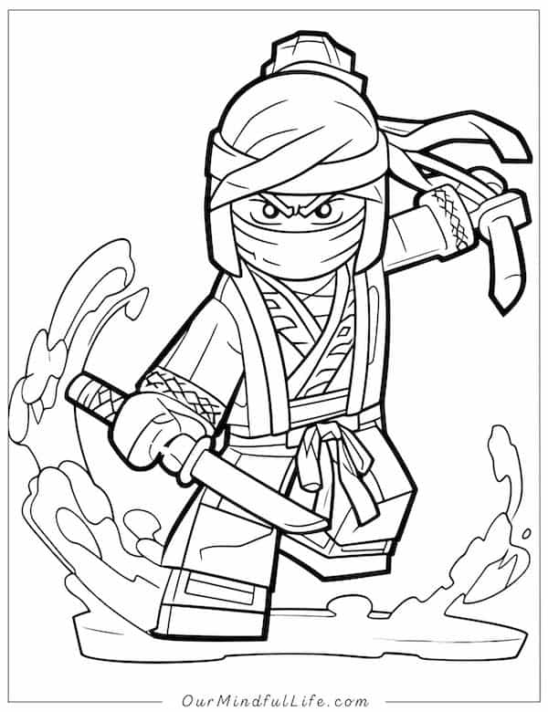 Lego Ninja coloring page