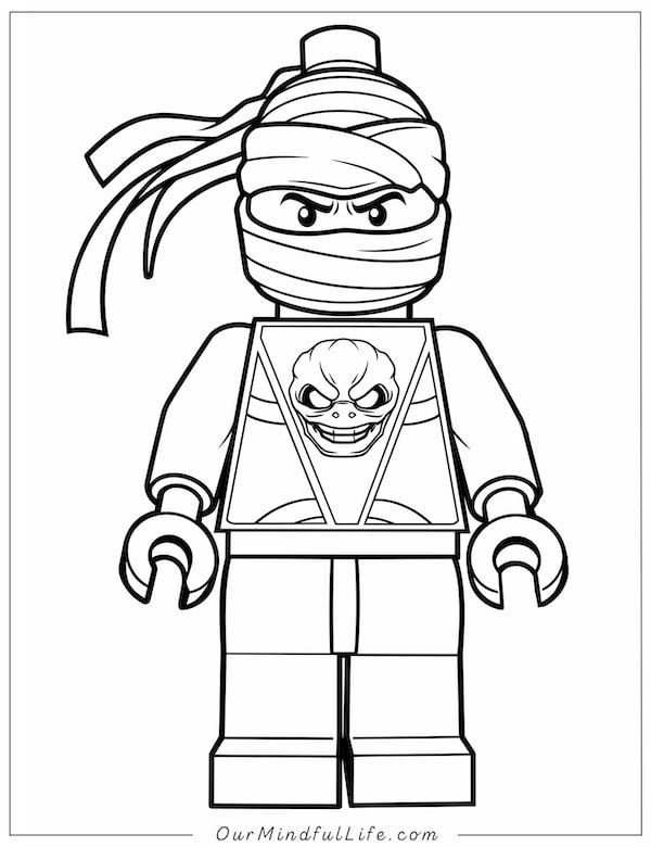 Lego Ninja coloring page