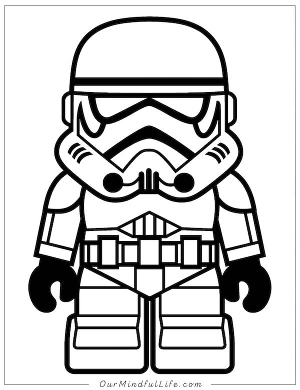Lego Star Wars Stormtrooper coloring page