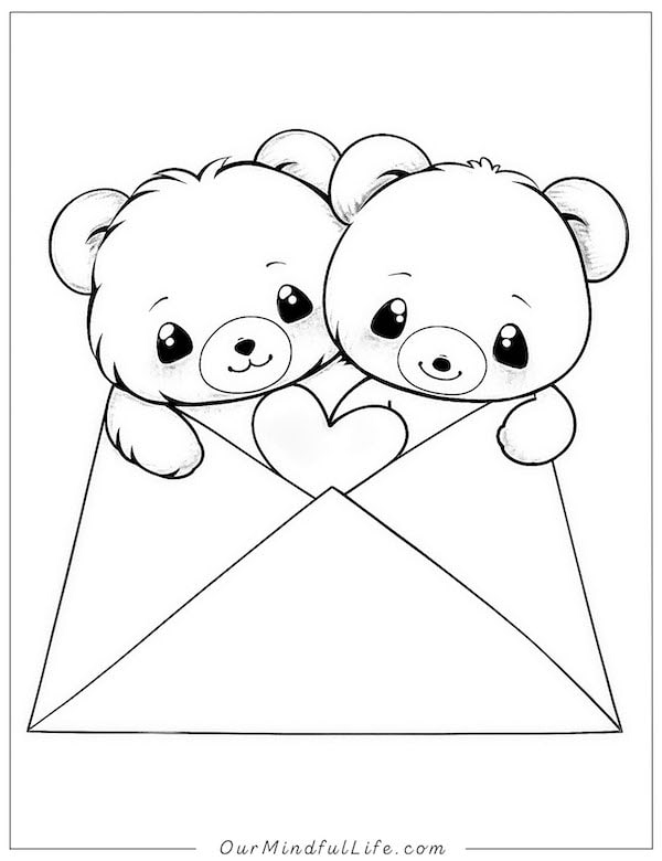 Love note teddy bears