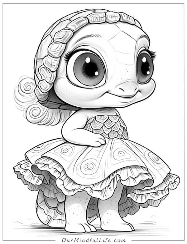 61 Fun-tastic Turtle Coloring Pages [Free Printable]