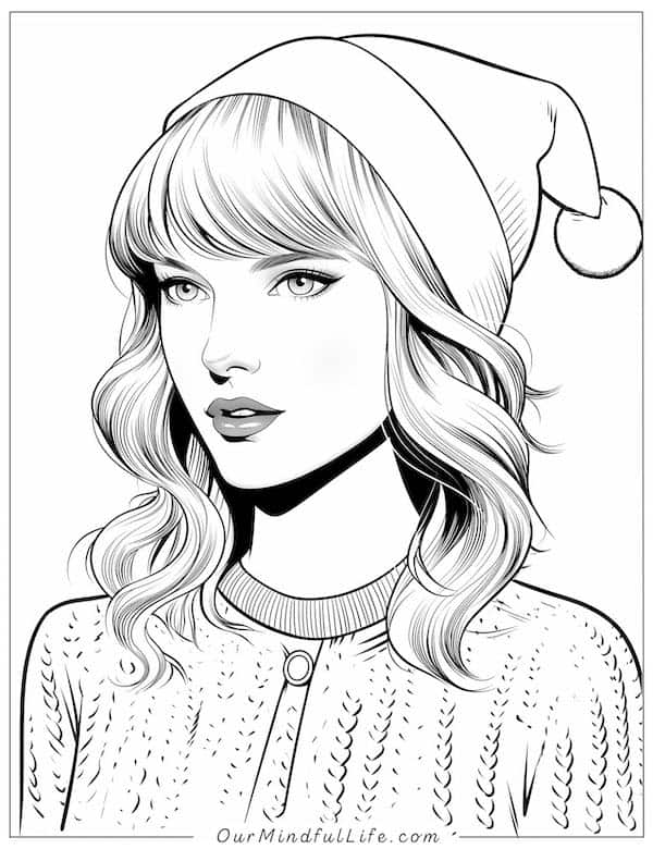 Christmas Taylor coloring page