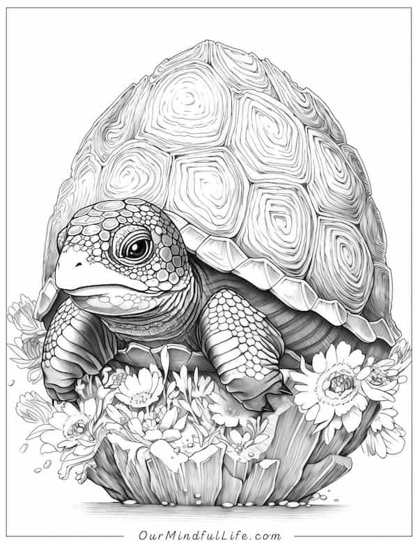 61 Fun-tastic Turtle Coloring Pages [Free Printable] - Our Mindful Life