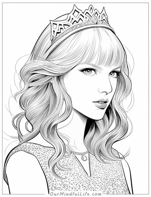 Queen Taylor coloring page