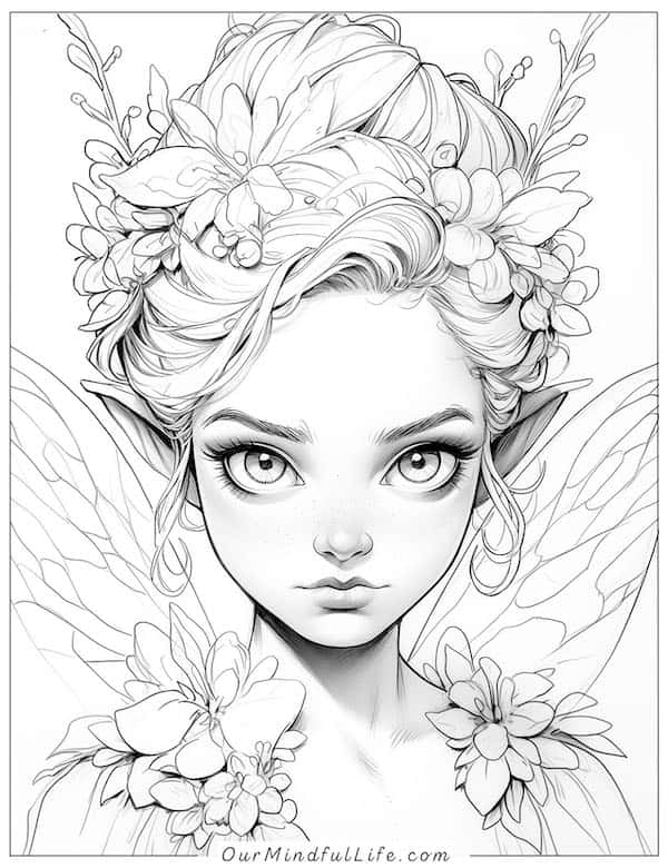 Stunning floral fairy