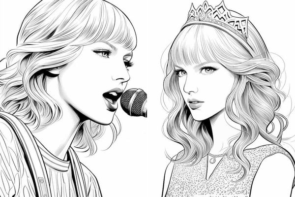 Taylor Swift coloring pages