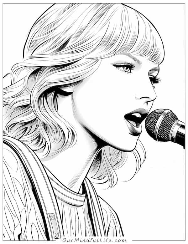 30 Amazing Taylor Swift Coloring Pages [Free Printable]