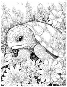 61 Fun-tastic Turtle Coloring Pages [Free Printable] - Our Mindful Life