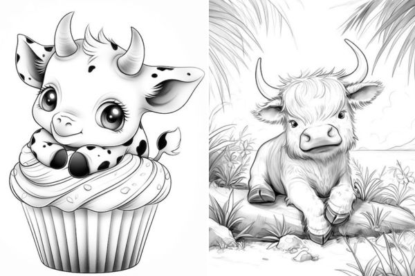 cow coloring pages