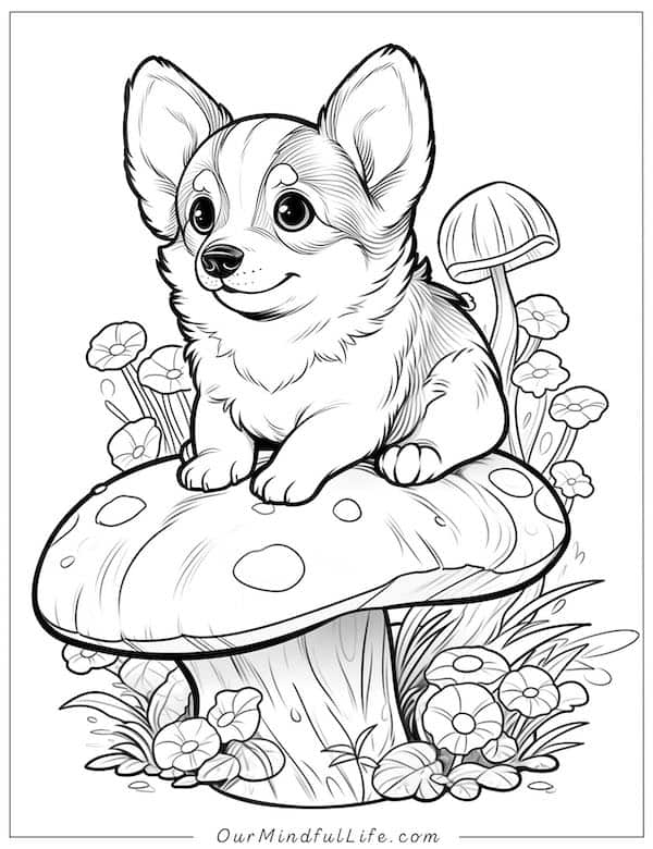 51 Cute Corgi Coloring Pages [Free Printable] - Our Mindful Life