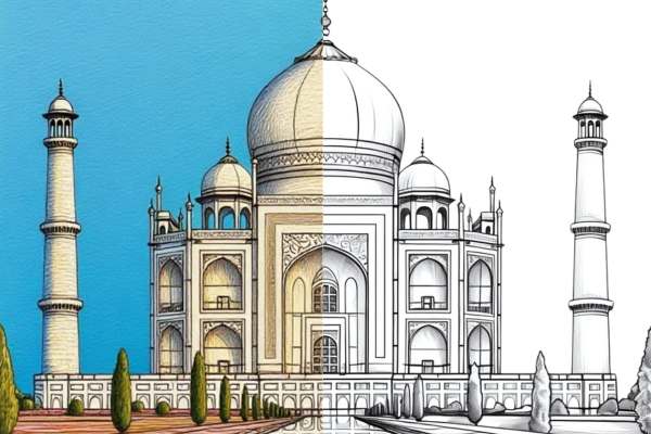 landmark coloring pages free download